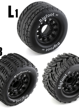 1:10大脚轮胎traxxas田宫HPI京商arrma竞速赛卡车轮毂12-14mm  L1