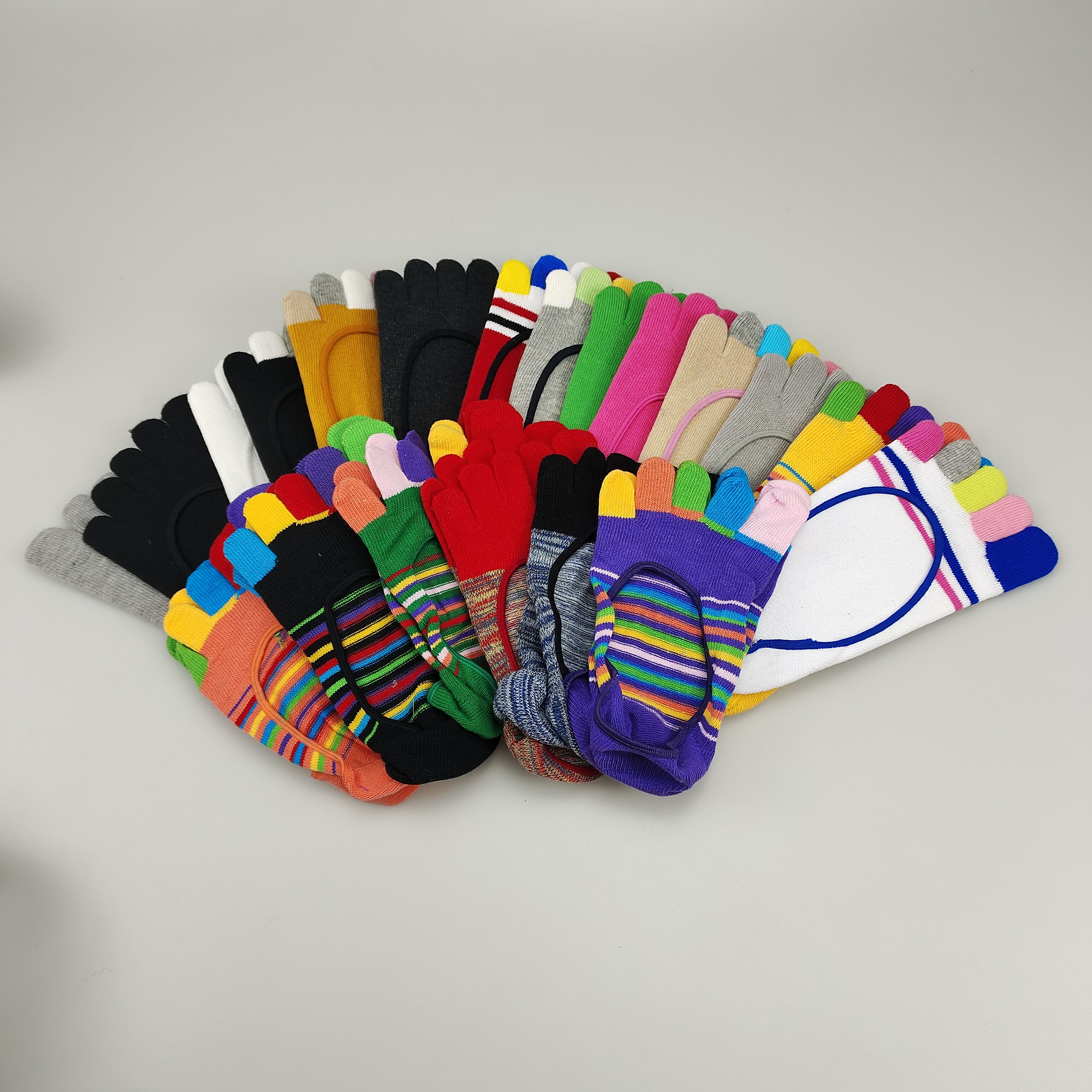 10双隐形五指袜女硅胶防滑无骨低帮五指船袜春夏吸汗透气分趾袜