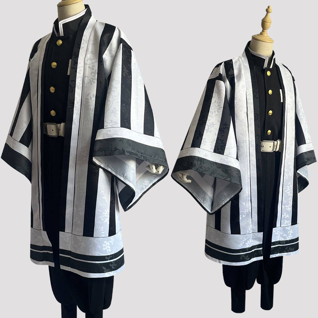 鬼灭之刃cos服鬼杀队队员队服服蝶屋小孩儿童暗纹伊黑小芭内cos