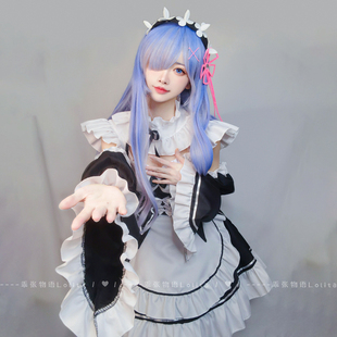 乖张物语Lolita 蕾姆女仆装cos服动漫可爱拉姆雷姆女装性感连衣裙