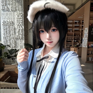 雪之下雪乃cos服约会装日常我的青春恋爱物语果然有问题女装蓝色