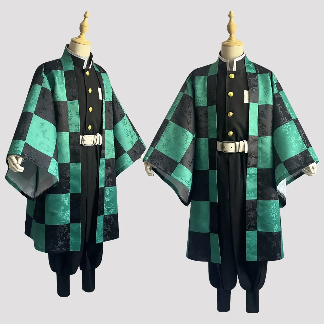 鬼灭之刃cos服鬼杀队队员队服服蝶屋小孩儿童暗纹灶门炭治郎cos