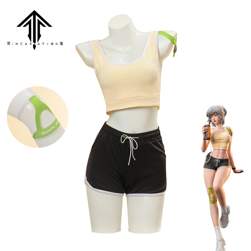 灵笼白月魁cos服装cosplay角色扮演二次元动漫假发同款衣服运动服