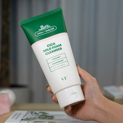 vt老虎洗面奶女旗舰氨基酸深层泡沫洁面乳补水韩国tv洗面男