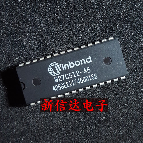 W27C512-45  原码进口IC 自家现货测试好 【直插DIP48】