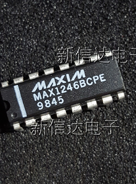 MAX1246BCPE   原码进口芯片  自家现货测试好 【直插DIP16】