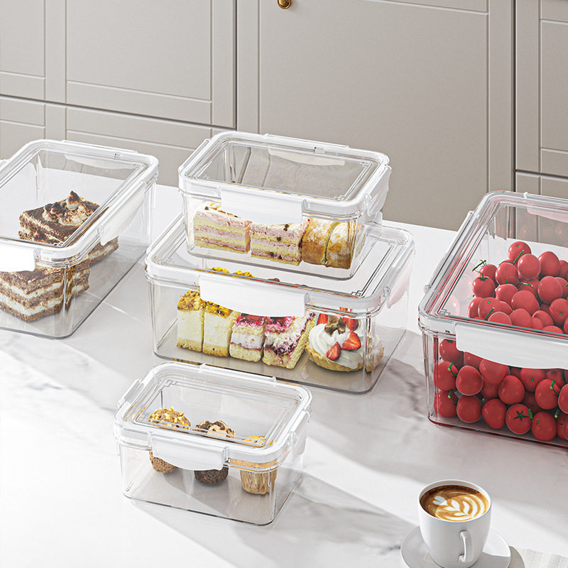 保鲜盒食品级冰箱专用收纳盒冷冻带盖密封盒乐扣盒吧唧收纳盒