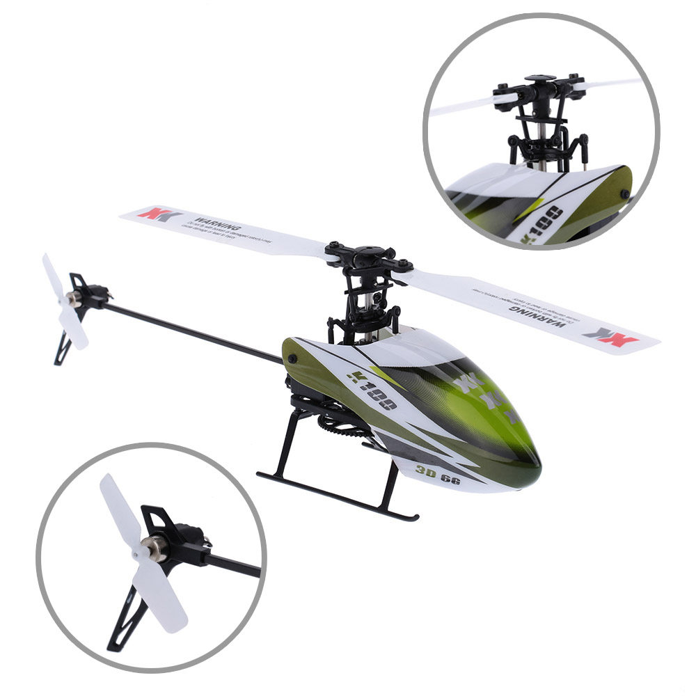 WEILI K100 K110 V966 업그레이드 버전 보급형 6채널 3D 스턴트 반전 비행 원격 제어 헬리콥터