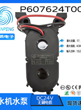 深鹏电子P607624T00无刷直流24V激光冷水机扬程40米循环132W水泵