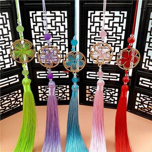 花好月圆中国风流苏 手工制作古风扇子吊坠汉服旗袍挂件穗子配件