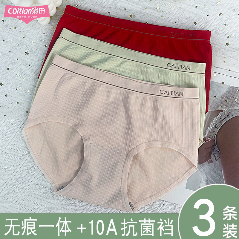 新款彩田女平角裤15908