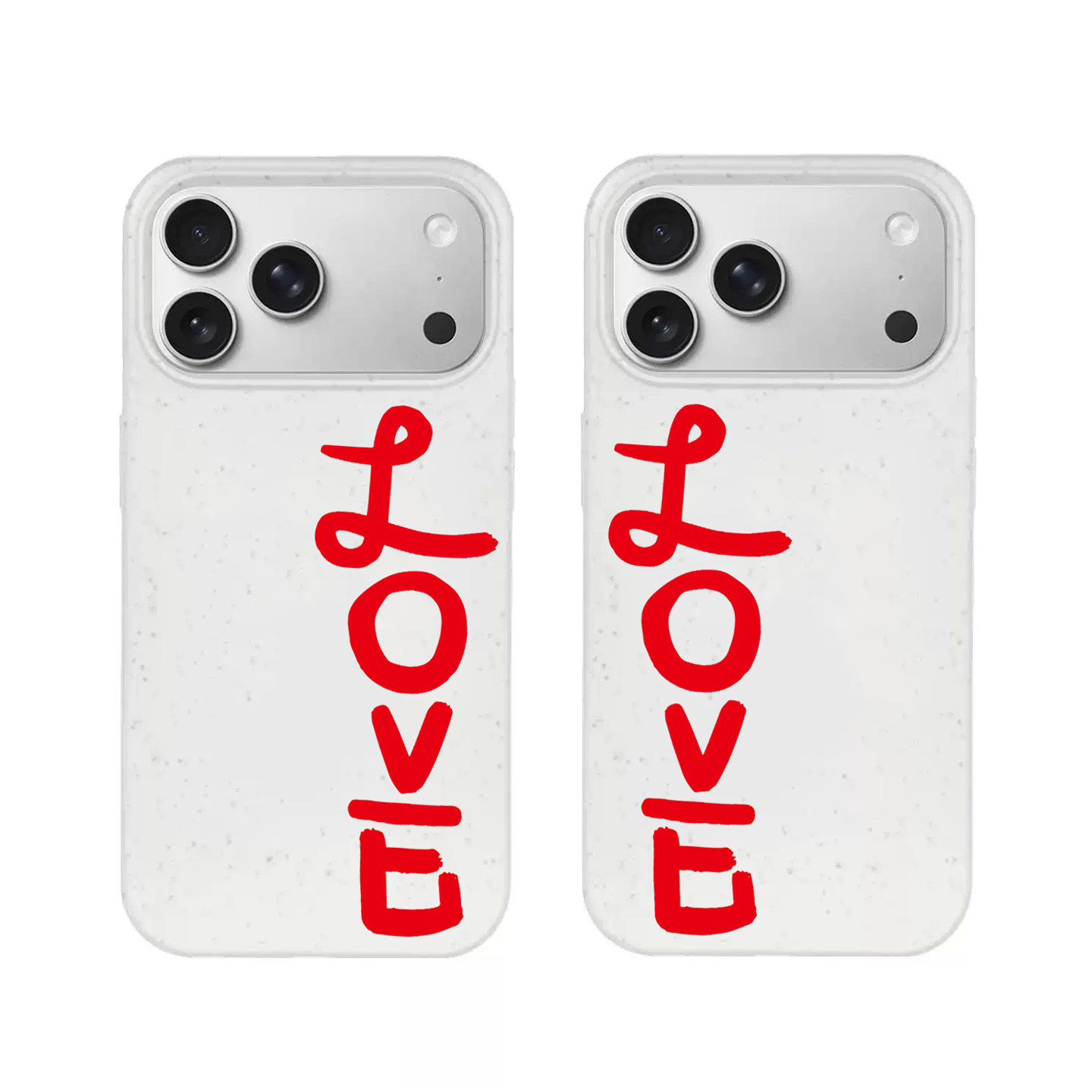 两个love凑成一个囍手机壳
