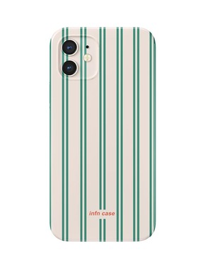 夏日条纹17撞色16pro手机壳17pro适用于苹果15pro软15时尚12小众ins风iphone17promax文艺13复古14可定制安卓