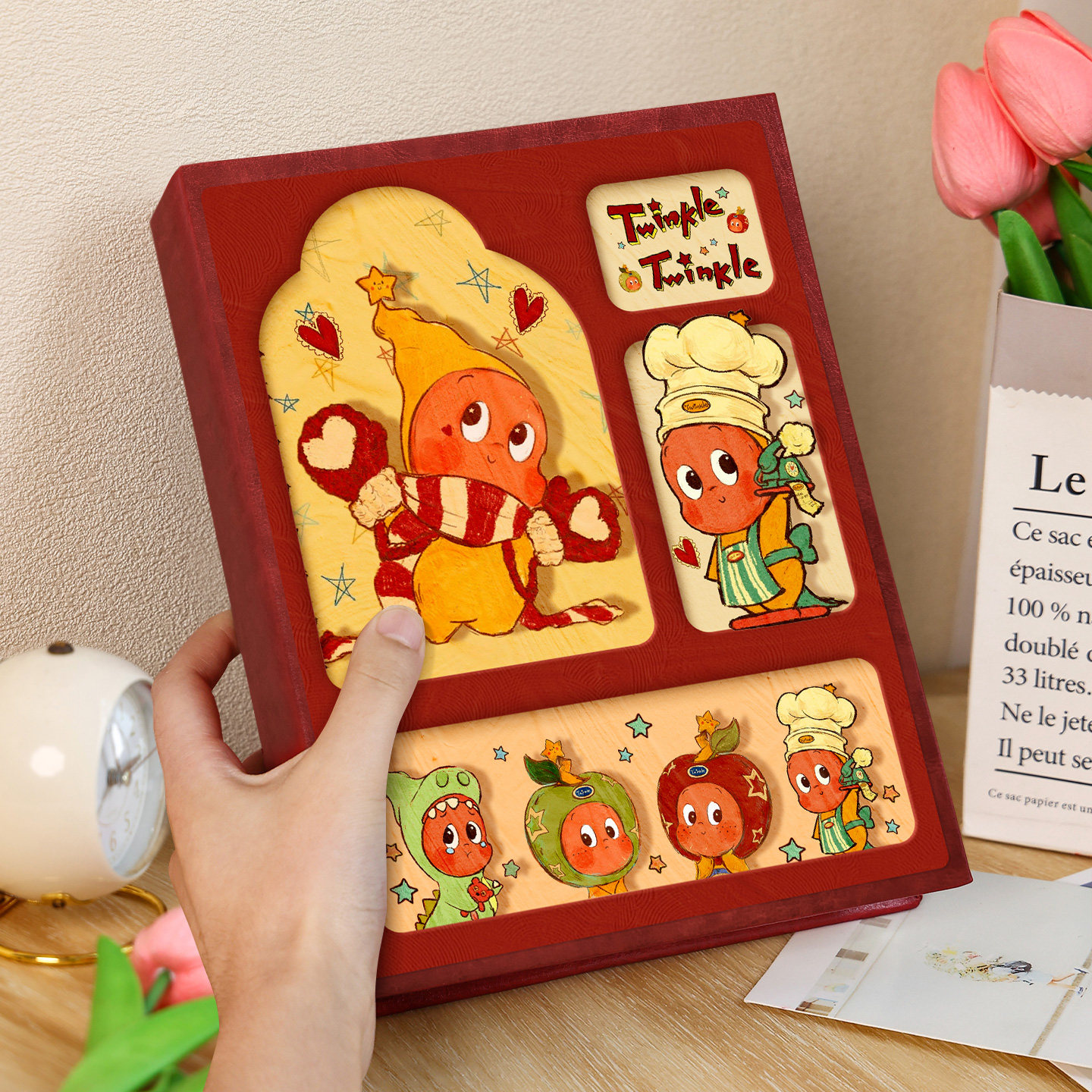 高档皮革五寸六寸宝宝成长记录册