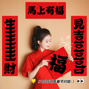 对联2026年新款磁吸布置春节入户门高端氛围装饰马年高端大气春联