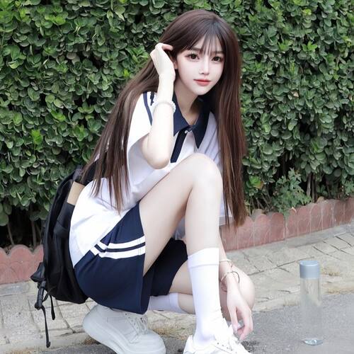 日系少女运动服套装夏季学院风