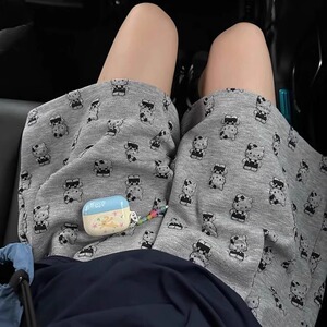 灰色Kitty猫休闲运动短裤女夏季