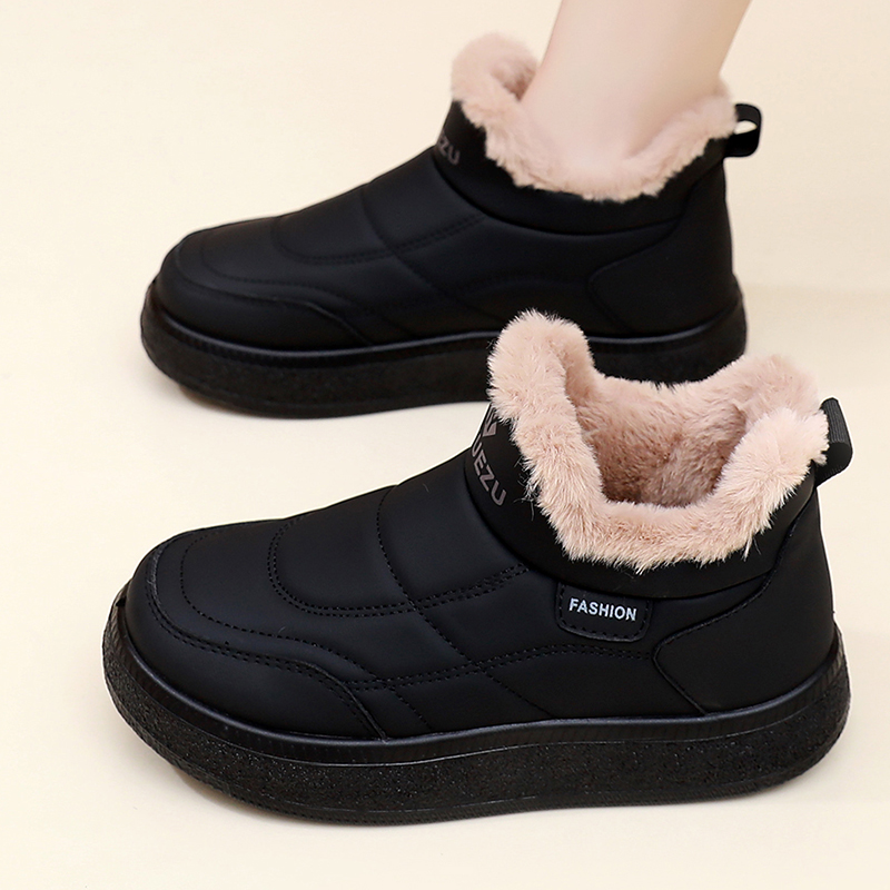 2025冬季老北京棉鞋保暖皮面防水