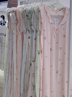 棉绸无袖吊带睡裙女士2025夏季新款性感长裙卡通可爱胖MM加肥睡衣