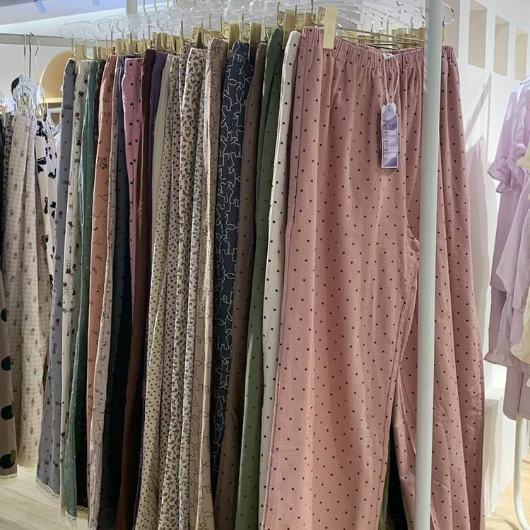 熊熊懒懒裤女士纯棉睡裤