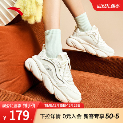 安踏猫爪鞋女鞋喵喵鞋运动鞋