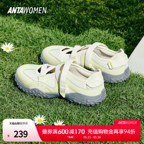 安踏芭蕾凉鞋玛丽珍凉鞋女运动鞋