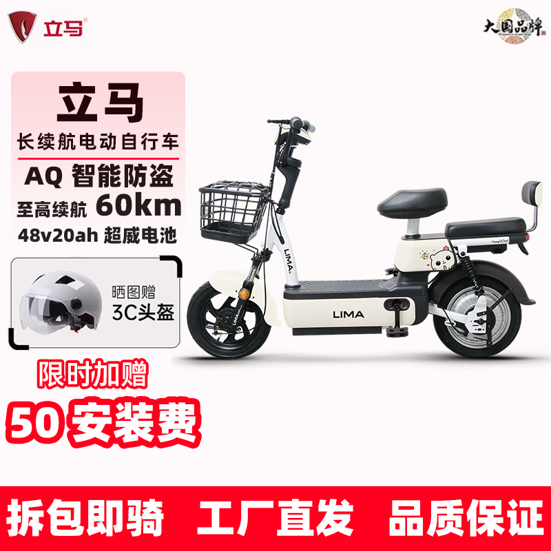 立马电动自行车48v20ah电池