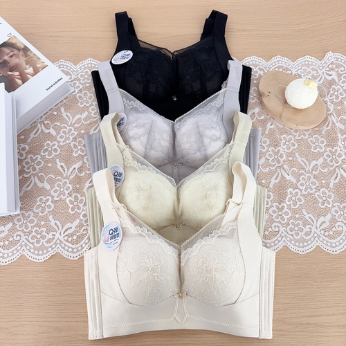 古妃2026新款无钢圈内衣女小胸聚拢收副乳防下垂调整型文胸罩