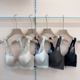 性感缎面无痕内衣显小收副乳防下垂调整软钢圈蕾丝文胸罩 2026新款