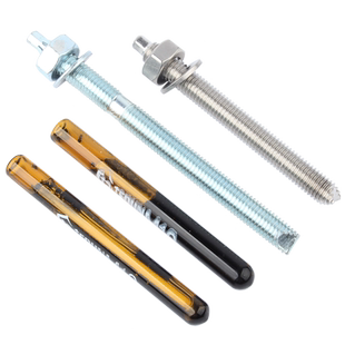 304不锈钢化学膨胀螺栓化学锚栓药剂倒锥化学螺丝加长M8M10M12M30