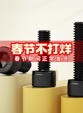 M1.6-M30内六角螺丝12.9级高强度圆柱头螺钉杯头螺栓M2M3M4M5M6M8