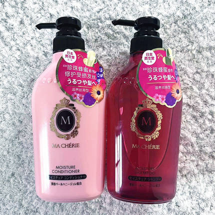 日本进口玛馨妮洗发水滋养丝滑洗发露干枯受损滋润柔顺护发450ml