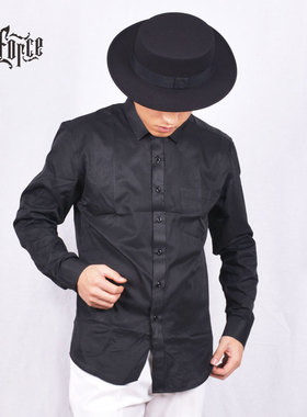 EB经典款 嘻哈locking Hiphop Poppin 纯色长袖比赛衫衬演出服装