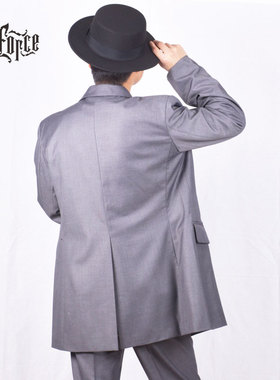 纯色 Popping机械舞boogaloo 西服Lockin表演加长西装FUNKY外套