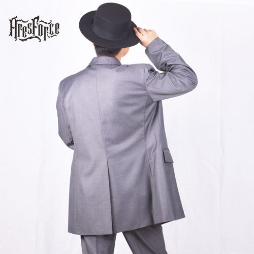 纯色popping机械舞表演西装西服
