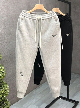 特大号男士休闲裤潮胖宽松长裤大码卫裤加肥加大肥佬300斤运动裤