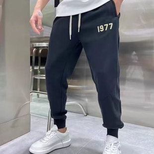 加肥加大肥佬1977长裤卫裤嘻哈直筒高街宽松潮流男女裤子fog复线