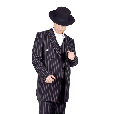 机械舞lockin表演加长西装外套