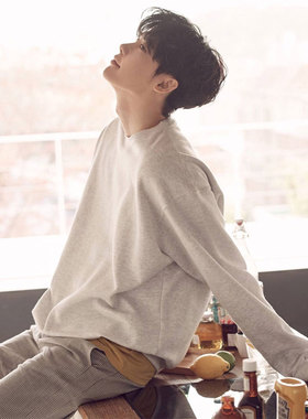 Ares＆Force当你沉睡时明星同款李钟硕裴秀智韩版大码情侣装卫衣