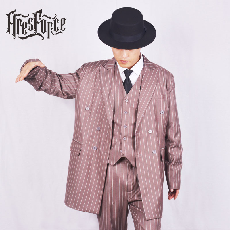 男衣locking表演机械舞西装外套