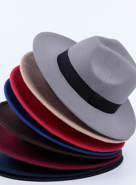 演出帽街舞POPPING/LOCKING小礼帽男英伦爵士帽小韩版潮街舞表演