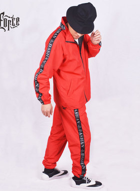 Ares＆Force街舞团队演出比赛服 BBOY 滑面反光套装ins嘻哈潮班服