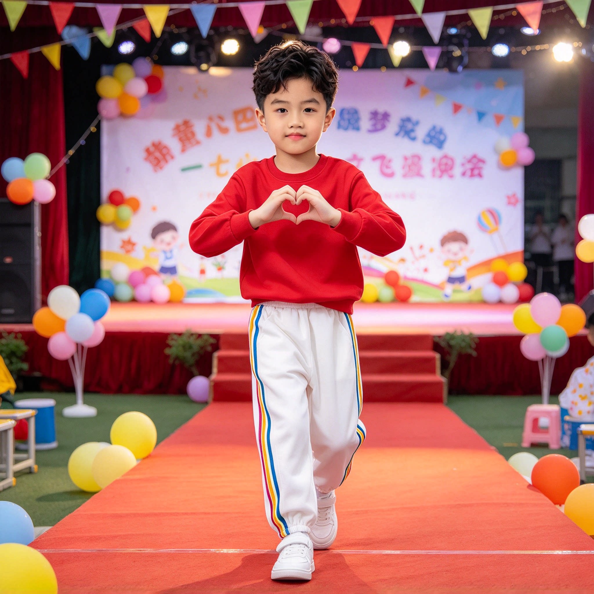 快乐指南舞蹈儿童运动套装春秋装女童糖果色两件套小学生表演穿搭