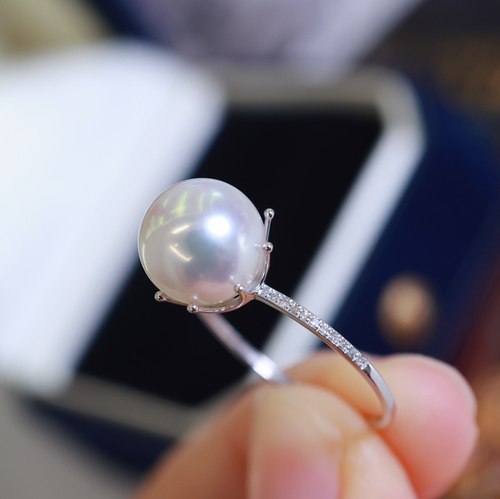 18K金镶嵌钻石戒指配件空托