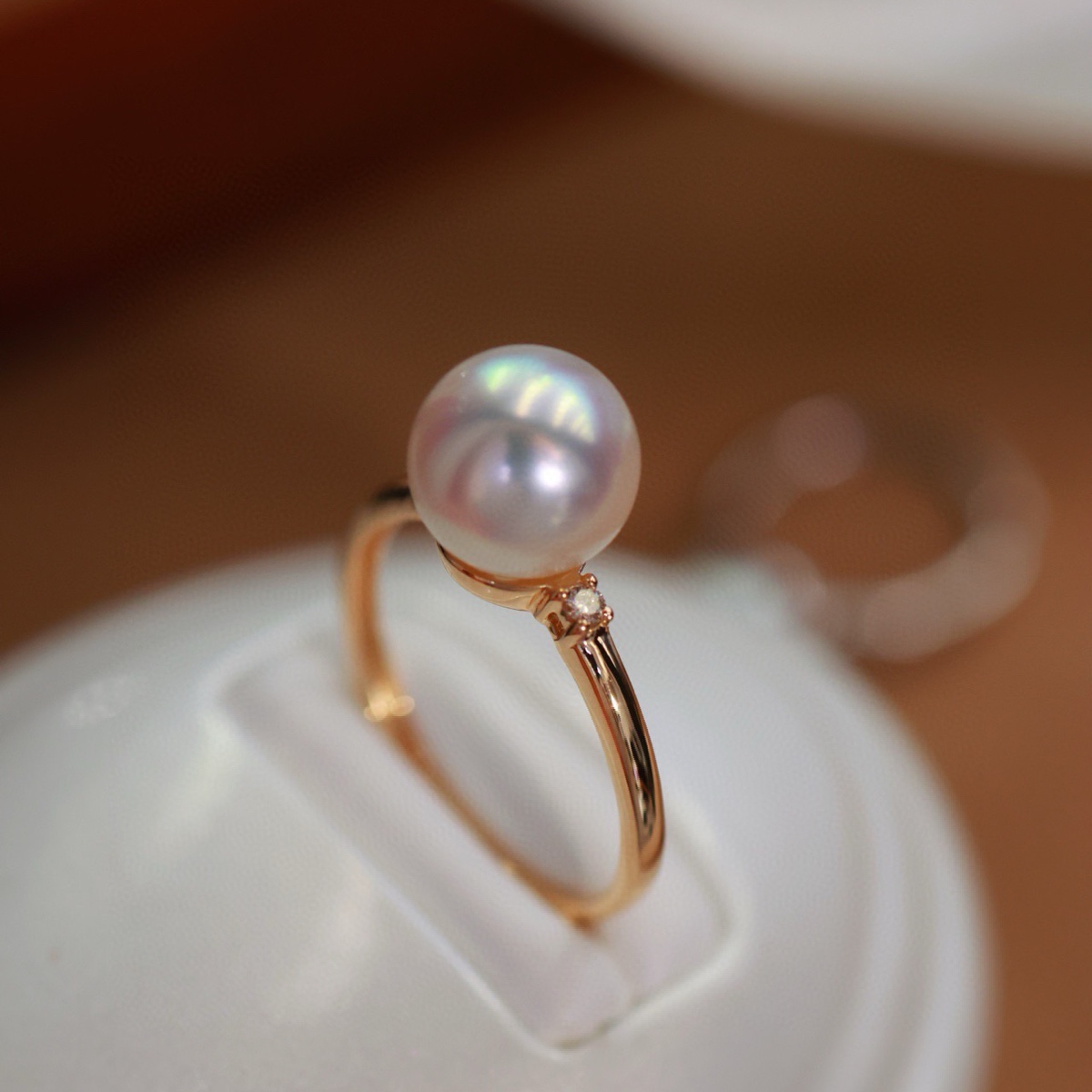 18K金镶嵌钻石戒指配件空托