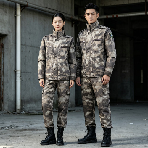 高品质秋季耐磨劳保工作迷彩服