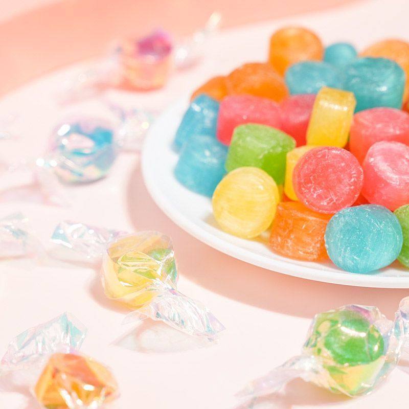 加减乘除千纸鹤水果糖果高颜值送人婚庆恋人七彩喜糖儿童折纸零食