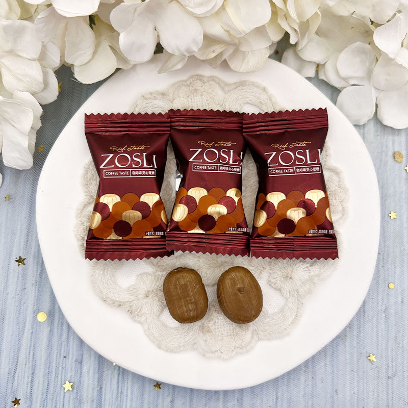 英国ZOSLI佐斯里咖啡味夹心硬糖休闲零食糖果散装结婚高颜值喜糖