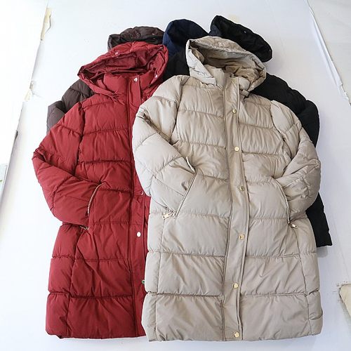 冬季新品女中长款长袖棉服外套立领连帽拉链暗扣宽松保暖棉衣DQ