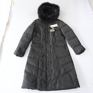 时尚 冬季 羽绒服外套连帽拉链暗扣修身 长袖 百搭棉服X14 女中长款